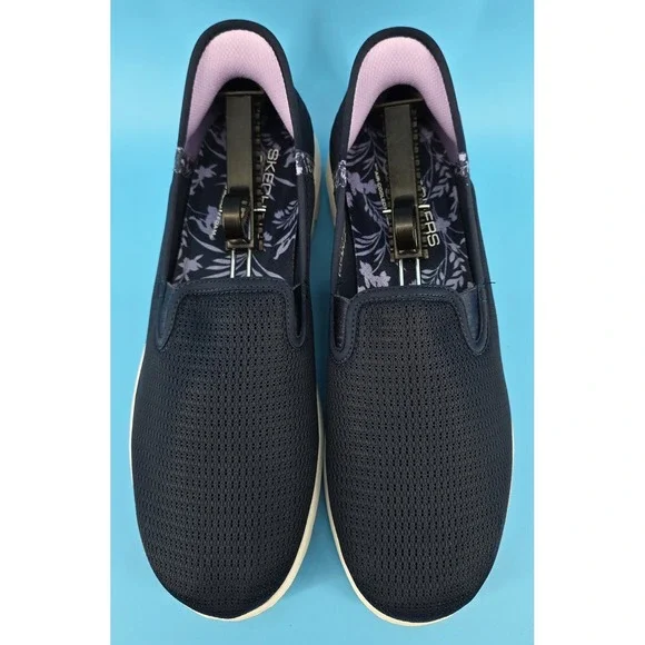 Skechers Slip-ins GOwalk Women's Comfort Shoes Sz 12 Navy Travel Washable Light - Picture 3 of 8